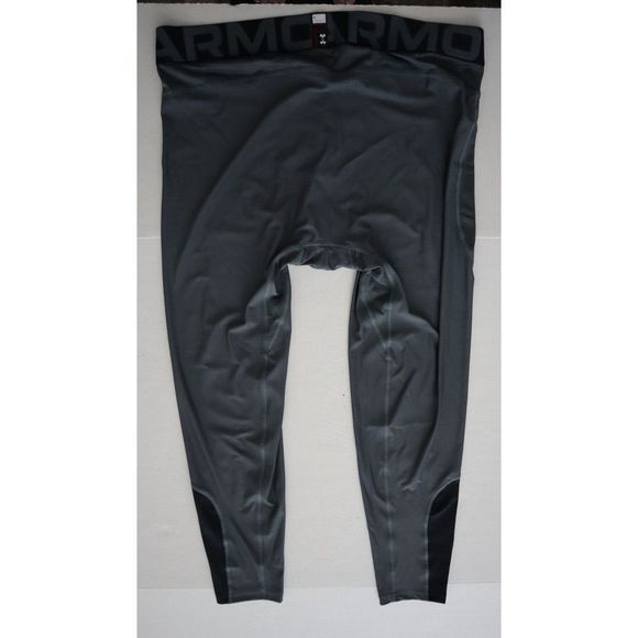 Under Armour 1370663 012 Men's Sz 2XL Gray Heatgear Vent Baselayer Leggings $60 - Picture 2 of 10
